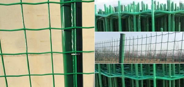 Green PVC Coated Garden Fencing Posts