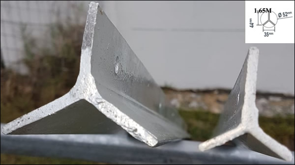 Galvanizd Steel Y Type Fence Post with Holes